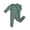Green, variant on REDARER Baby Footed Romper, Soft Long Sleeve Zip-Up Solid Color Playsuit for & Toddler,1-3 Months
