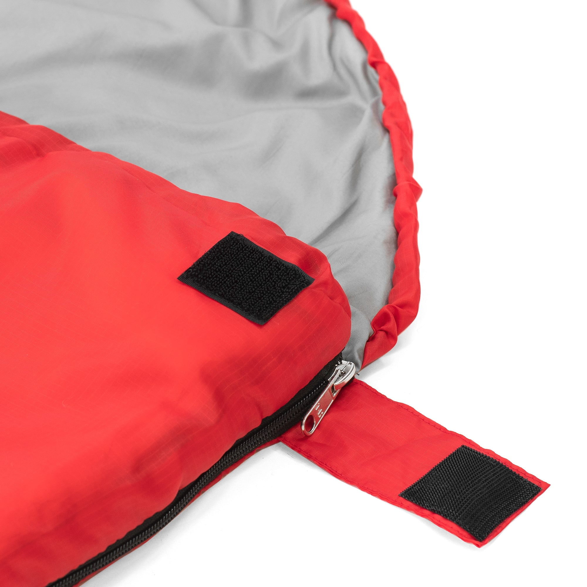 Slumbertrek Micro Sleeping Bag, Minimum Temperature +50F, Product Size 31.5x84 in, Black Red Color