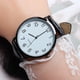 thumbnail image 4 of Reloj de pulsera de cuarzo de cuero de moda de negocios unisex, 4 of 5