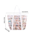 thumbnail image 3 of Bolso de playa de malla de nailon para viajes y compras | Organizador de almacenamiento transparente y transpirable para el hogar, la oficina y la piscina | Bolsa multiusos para ropa, 3 of 6