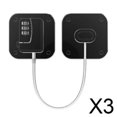 thumbnail image 1 of 3xRestrictor De Cerradura De Puerta De Ventana De Seguridad Para Cable De Seguridad Para Bebés Y Niños Negro, 1 of 7