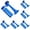 蓝色, variant on 1-6PC Handheld Air Horn Hand Push Pump Party Noisemaker Football Air Horn for Graduation Boats Camping Xmas Holiday Celebration Favors Cheerleading Fans