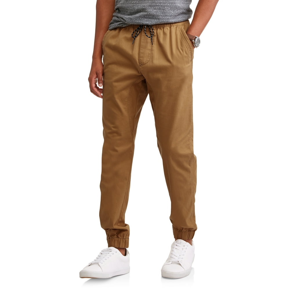 no boundaries men's twill jogger pants