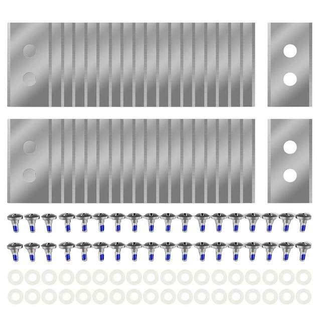 36Pcs Replacement Blades Compatible for Mammotion Luba & Yuka All Series, Heavy Duty Titanium Replacement Robotic Lawnmower Blades, with Plastic Washers