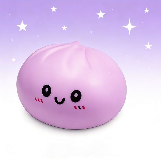 Pelota pequeña de silicona para aliviar el estrés,juguete de descompresión para las manos que ayuda a controlar la ansiedad y mejorar la concentración (morado claro,1 unidad) Rkxzt
