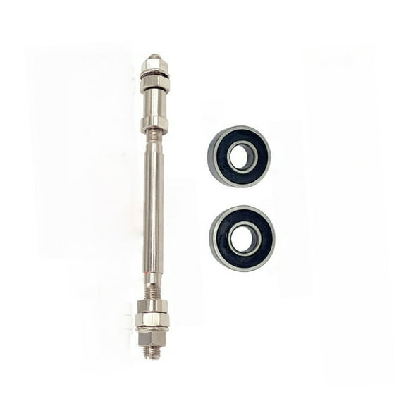 Mountain Bike Axles Replacement Front/Rear Wheel Hub Axles with 2 Bearings Bicycles Spindle Shifts Shaft Levers Enduring