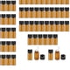 thumbnail image 4 of 100x mini botella de tapa de tornillo vacía con reductor de orificio pequeña botella de aceite esencial, pa aceite esencial, , Tapón interior 3ml Baoblaze Mini botella ámbar, 4 of 8