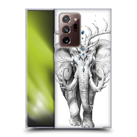 Head Case Designs Officially Licensed Jonas "JoJoesArt" Jödicke Wildlife 2 Elephant Soul Soft Gel Case Compatible with Samsung Galaxy Note20 Ultra / 5G