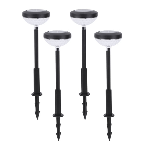 FLhrweasw Conjunto Luces Solar Brillante Lámpara Tiempo Prolongada (4 Piezas RGB Cálido)