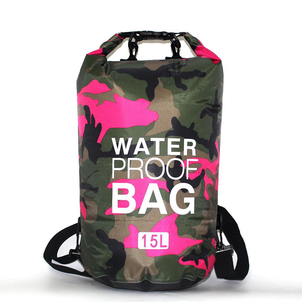 PVC Camouflage Dry Bag Waterproof Backpack Portable Outdoor Sport Rafting Bag 