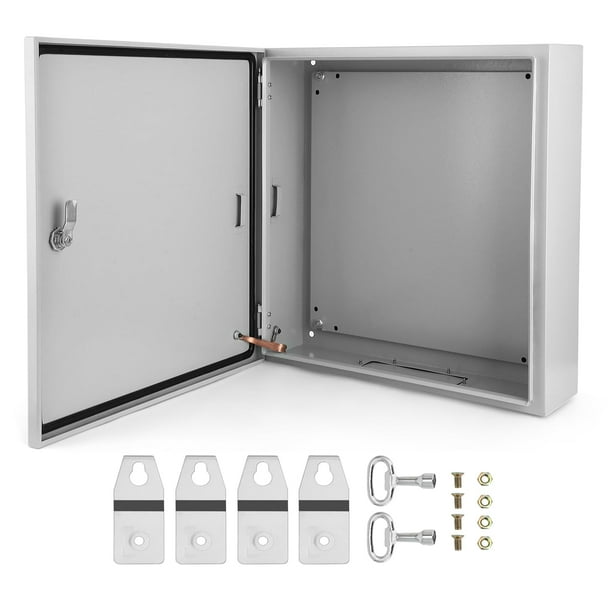 Yeshouse caja eléctrica de acero IP66, a prueba de agua y polvo, con cerradura y placa de montaje, ideal para conexiones eléctricas en proyectos de interior o exterior