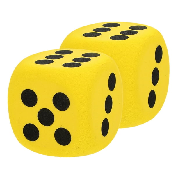 Dados grandes de espuma Eva para juegos de aula y fiesta, accesorio ligero para juegos familiares y en grupo, 2 uds.