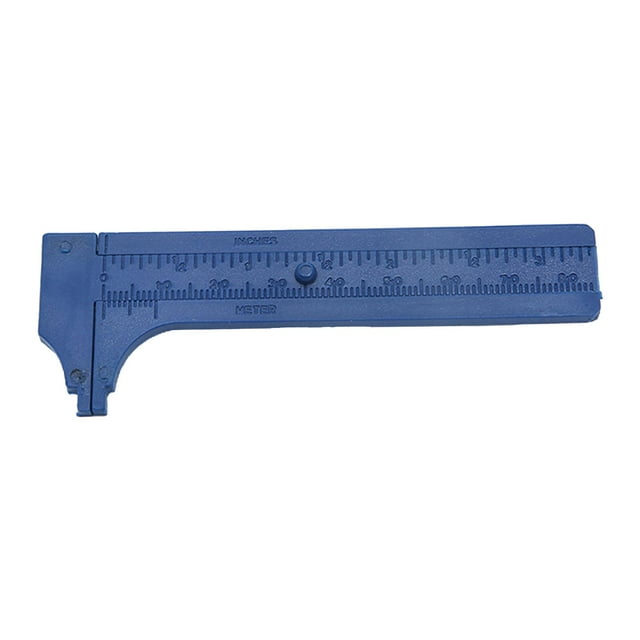 Calibrador a Vernier de Plástico Baoblaze Doble Escala 3 Pulgadas 80 mm