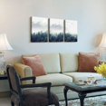 thumbnail image 6 of 3 Piece Canvas Wall Art for Living Room Wall Decorations for Bedroom Office Wall decor Foggy forest Trees Landscape painting Stretched and Framed Ready to Hang pictures Home Decor 12"x16"x3 Panels, 6 of 6