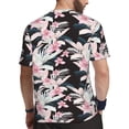 thumbnail image 2 of Wukai Orchids Flowers Print Men's Short-Sleeved Mesh T-Shirt,Quick-Dry Short Sleeve Workout T-Shirt-XX-Large, 2 of 8