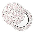 thumbnail image 2 of Balery Cute Rabbit Fundas de asiento para taburete de bar redondo de tela de terciopelo ajustables que protegen de arañazos y manchas para sillas de 14 a 17 pulgadas.-13 inch, 2 of 7