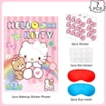 thumbnail image 5 of Pin The Bow on Hello Kitty Party Game, Hello Kitty Birthday Party Game Set - Hello Kitty Game Poster & Hello Kitty Party Game Eye Mask etc. Hello Kitty Birthday Decoration Supplies, 5 of 8