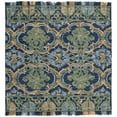 thumbnail image 4 of SAFAVIEH Blossom Abram Geometric Runner Rug, Navy/Green, 2'3" x 22', 4 of 6