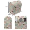 thumbnail image 5 of Cartoon Lounger Chair Bag, Square Checkered Pattern Cat Cow Sleeping Girl Ornamental Milk Bottle Drawing, High Capacity Storage with Handle Container, Lounger Size, Multicolor, by Ambesonne, 5 of 5