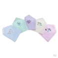 thumbnail image 1 of 2x Mujeres Damas Floral Pañuelos Encaje Hankie Set de 5, 1 of 9