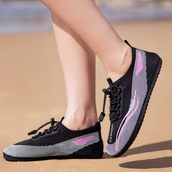 Hike Barefoot Shoes for Women Wide Toe Box Non-Slip Flexible Lightweight Water Shoes Breathable Durable Trail Running Sneakers for Walking Hiking Swimming Travel Daily Wear,Hot Pink 38