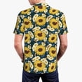 thumbnail image 6 of Wukai Sunflowers Men’s Polo Shirts,Quick-Dry Athletic Shirt,Classic Fit Shirts-X-Large, 6 of 8