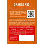 Orange Red 400 g | 100% Natural Hair Dye Kit | Vibrant Colors with 50 g Pure Henna & Herbal Mix