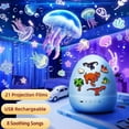 thumbnail image 4 of Dinosaur Egg Galaxy Star Projector - Bluetooth Speaker, 360 Rotating Rechargeable LED Night Light for Kids & Adults' Bedroom, 4 of 7