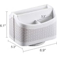 thumbnail image 2 of Soporte de cuero para mando a distancia, carrito giratorio de 360 grados para mando a distancia de TV, organizadores de escritorio y accesorios para calculadora, soporte, 2 of 7