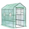 thumbnail image 1 of BeesClover Portable Walk-In Greenhouse, 57"x85"x77" Structure with 8 Shelves & Mesh Ventilation Panels, 1 of 8
