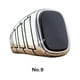 thumbnail image 3 of Qarigey Anillo S Vintage para hombre, aleación 9, hecho no fácil de deformar, anillos para hombre estilo rock, anillo Retro Vintage para Ropa, zapatos y accesorios Miscelánea C Talla 9, 3 of 6