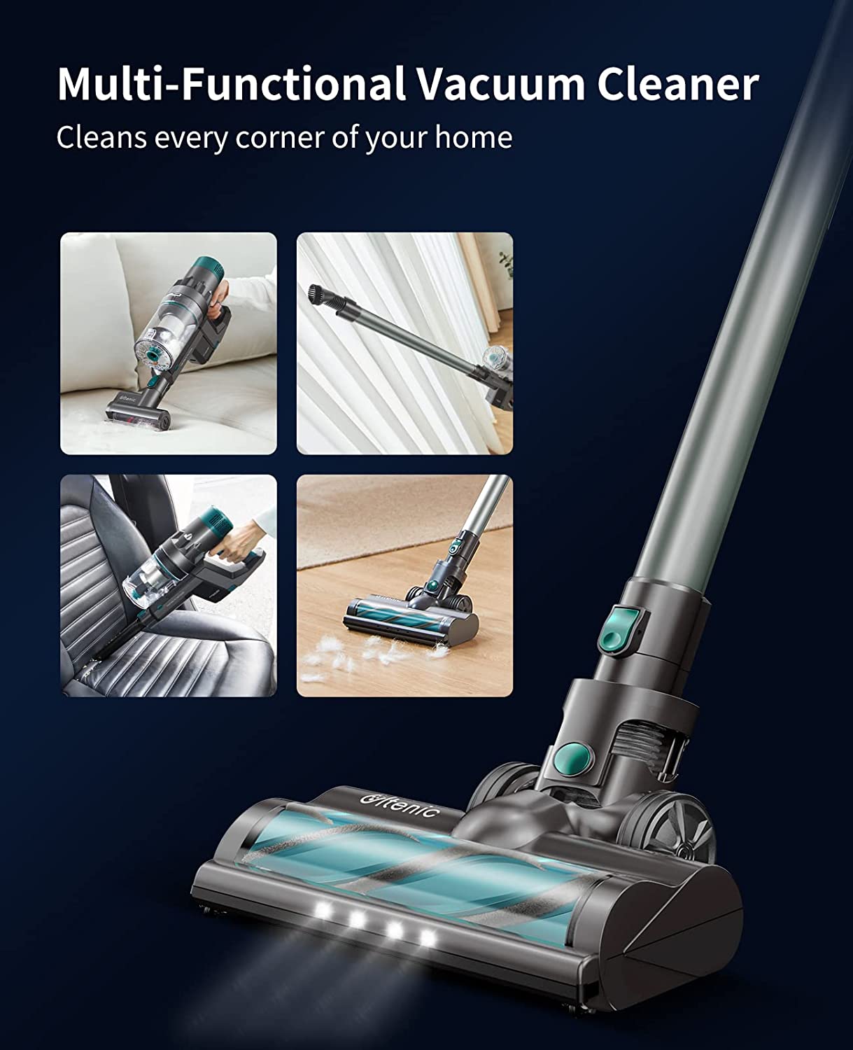 Buy Ultenic Cordless Vacuum Cleaner, 25Kpa High Suction Stick Vacuum with LED Display