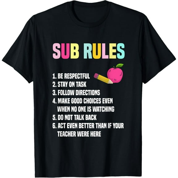 Playful Comfort Tee - Substitute Teacher Lesson Class School Sub Teacher T-Shirt