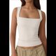thumbnail image 2 of Camiseta Sin Mangas con Cuello Cuadrado para Mujer, Color , Talla M, 2 of 10