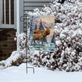 thumbnail image 4 of Briarwood Lane Winter Deer Scene Garden Flag, 4 of 4