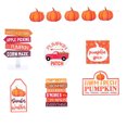 thumbnail image 3 of ⚡ Big Sale ! Multi Piece Fall Tiered Tray Decorative Set Thanksgiving Pumpkin Maple Dwarf Wood Sign Hello Fall Rustic Farmhouse Wood Beads Decor Tabletop Sign Perfect For Fall Thanksgiving Tabl, 3 of 8