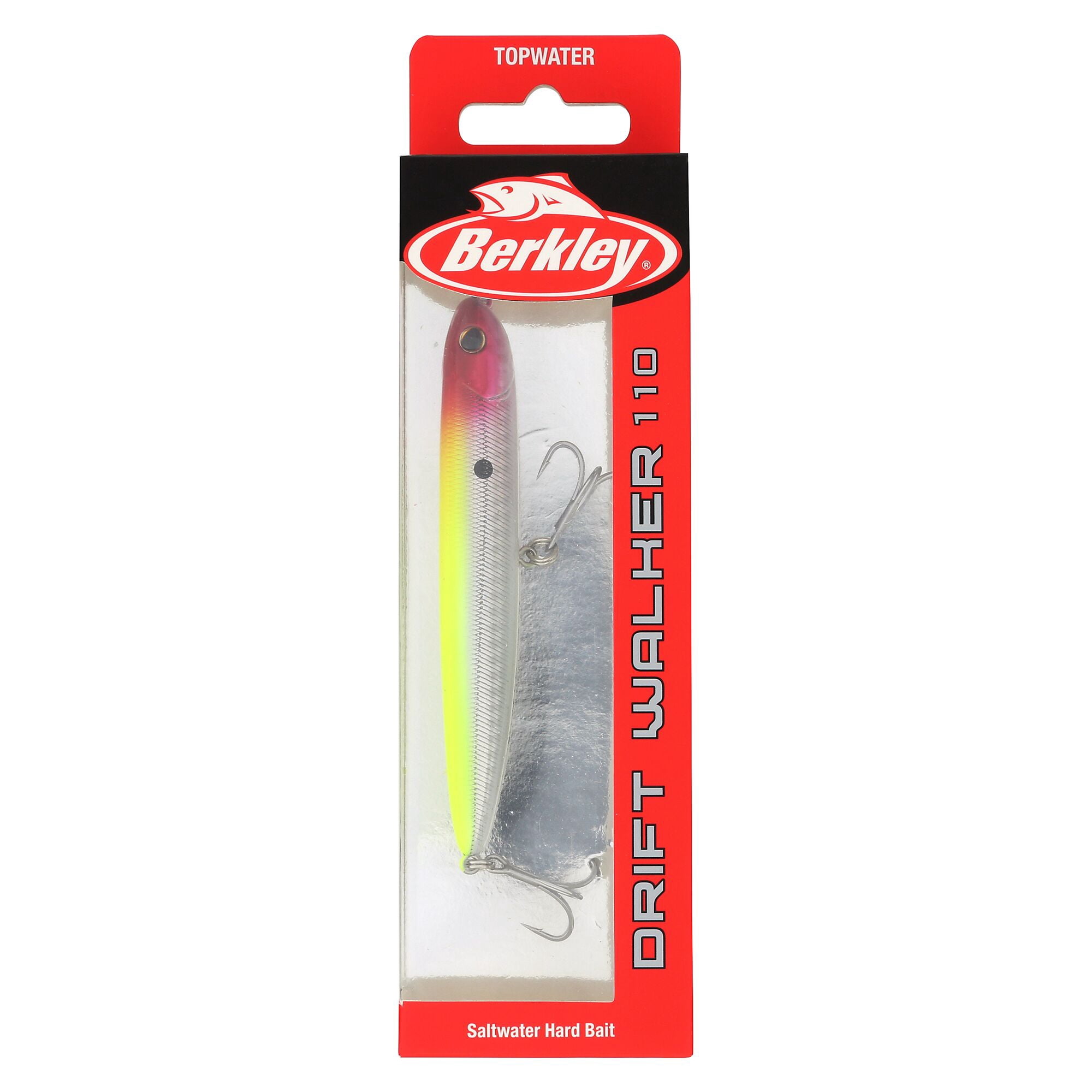 Berkley Drift Walker Saltwater, 4.3 in, Topwater Baits, Clown (1 Count)