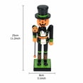 thumbnail image 4 of Kiddiway Halloween Decorations Nutcracker Pumpkin Figurine - Wooden Soldier Figure with Carved Pumpkin Head, Festive Halloween Home Decor for Mantel Shelf, Indoor Fall Display, 4 of 7
