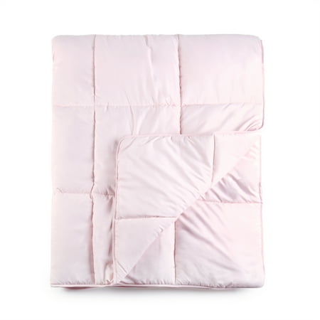 Tadpoles Box Quilted Comforter, Twin Size, Pink