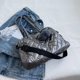 thumbnail image 3 of Bolsa Bolsos de mensajero de algodón acolchado de otoño Bolso de mano con pompón para mujer (gris) Tmvgtek Para estrenar, 3 of 4