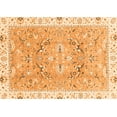 thumbnail image 1 of Ahgly Company Indoor Rectangle Abstract Orange Modern Area Rugs, 2' x 4', 1 of 4