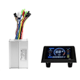 thumbnail image 2 of S966 Electric Bike LCD Display Dashboard SM5+2PIN+20A 36V/48V Sine Wave Controller for Mountain Bike Modification Kit,1 * LCD Display(SM5+2PIN) 1 * Controller,Black Meter, 2 of 8