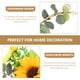 thumbnail image 2 of 3 PCS Artificial Guirnalda de girasol pared colgada de guirnalda decoración decoración de corona, 2 of 6