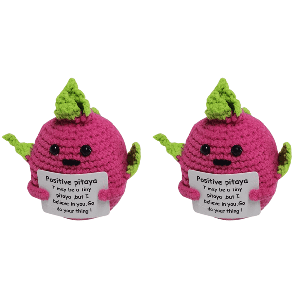 Likrtyny Juguete Patata Punto Con Tarjeta Positiva Muñecas Ganchillo Inspiradoras Regalos para (J)