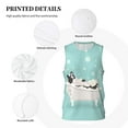 thumbnail image 6 of Easygdp French Bulldog Taking a Bath Men's Mesh Basketball Jersey Quick Drying Sleeveless Shirts Fitted Muscle Tank Tops Sport Round Neck T-Shirt - X-Large, 6 of 9