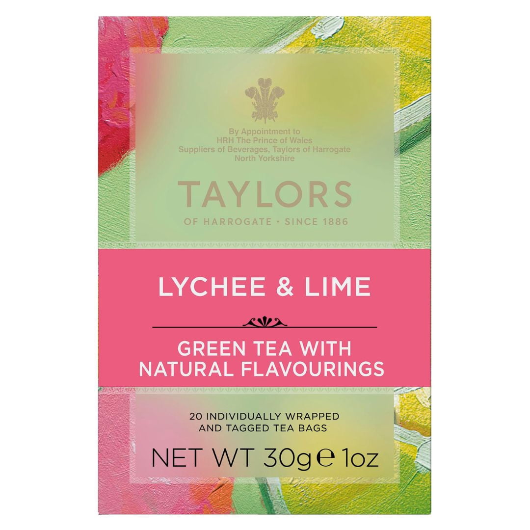 Taylors of Harrogate Lychee & Lime Green Tea, 20 Teabags