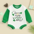 thumbnail image 2 of Bagilaanoe Newborn Baby Girl Boy Holiday Romper Sweatshirt Long Sleeve Bodysuits Letter Print Pullover 3M 6M 12M 18M 24M Infant Casual Tee Tops, 2 of 7