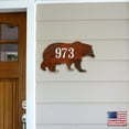 thumbnail image 6 of Bear Wooden Custom House Number Sign by G. DeBrekht | Nature Wildlife Decor - MA98214, 6 of 7
