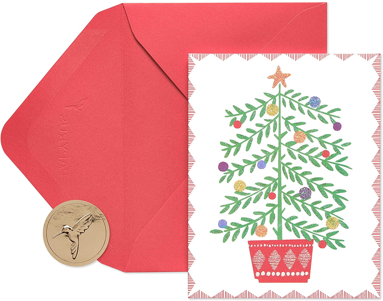 Papyrus Holiday Cards Boxed, Christmas Tree in Pot (20Count) Walmart