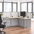 thumbnail image 2 of Easy Office L Shaped Cubicle Desk in Natural Elm - Engineered Wood, 2 of 7